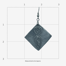 Load image into Gallery viewer, Aluminum Goddess Diamond Earrings