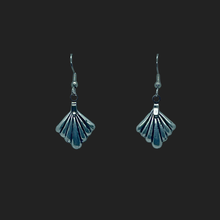 Load image into Gallery viewer, Aluminum Fan Drop Earrings