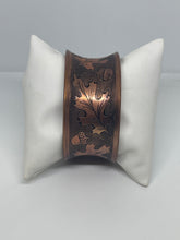 Load image into Gallery viewer, Copper Oak Leaf & Acorn Cuff Bracelet
