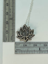 Load image into Gallery viewer, Argentium Silver Lotus Flower