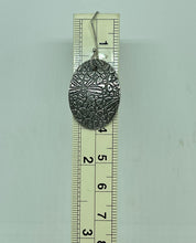 Load image into Gallery viewer, Fine Silver Dragonfly Roll Printed Oval Dangle Earrings