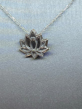 Load image into Gallery viewer, Argentium Silver Lotus Flower