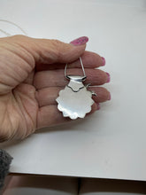 Load image into Gallery viewer, Fine Silver Pendant with Pink Opal and Bronze Composite Heart