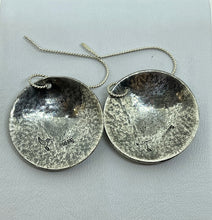 Load image into Gallery viewer, Fine Silver Roll Printed Round Domed Earrings