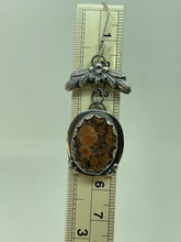 Load image into Gallery viewer, Fine Silver and Pink Salmon Colored Poppy Jasper Earrings