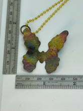 Load image into Gallery viewer, Brass Butterfly Pendant with Ball Chain