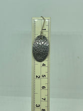 Load image into Gallery viewer, Fine Silver Dragonfly Roll Printed Oval Dangle Earrings