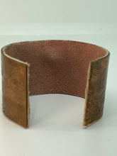 Load image into Gallery viewer, Copper Cuff Bracelet with Vintage Small Square Rhinestone Button