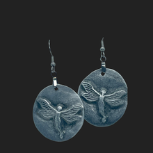 Load image into Gallery viewer, Aluminum Fairy Medallion Earrings
