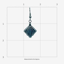 Load image into Gallery viewer, Aluminum Fan Drop Earrings
