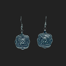 Load image into Gallery viewer, Aluminum Framed Floral Earrings
