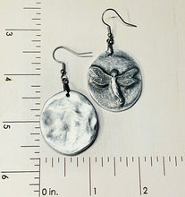 Load image into Gallery viewer, Aluminum Fairy Medallion Earrings
