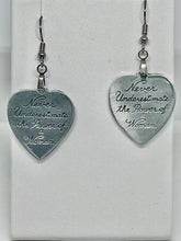 Load image into Gallery viewer, Aluminum Empowered Heart Earrings
