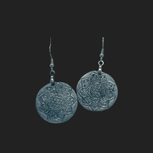 Load image into Gallery viewer, Aluminum Mandala Medallion Earrings
