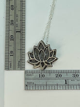 Load image into Gallery viewer, Argentium Silver Lotus Flower

