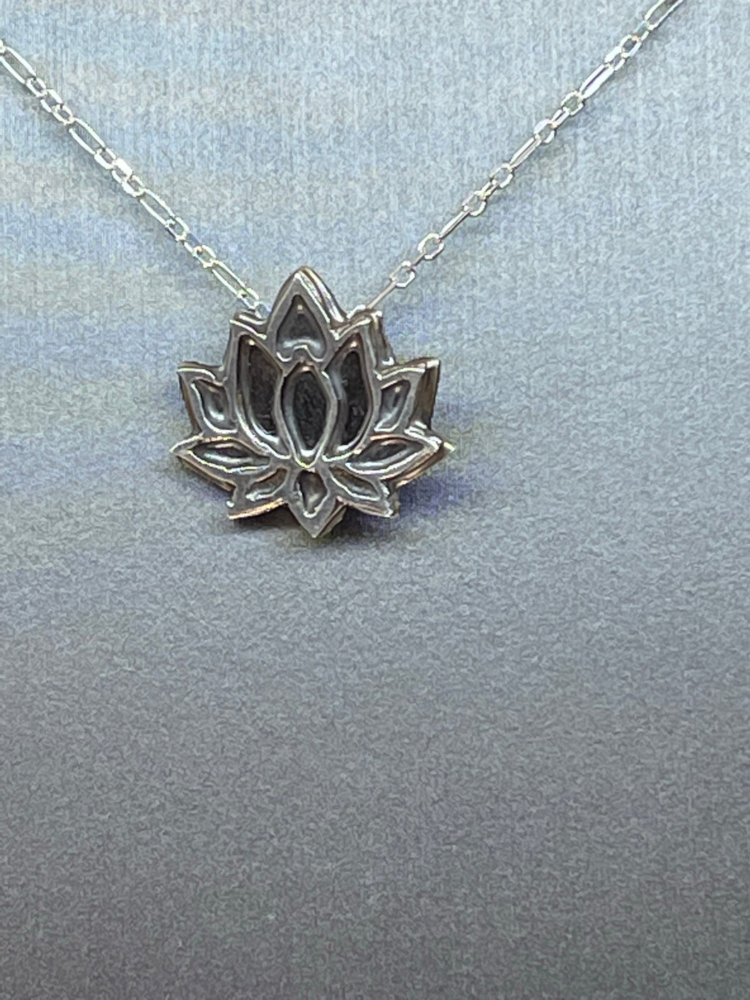 Argentium Silver Lotus Flower
