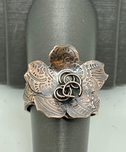 Load image into Gallery viewer, Copper Cherry Blossom Adjustable Ring
