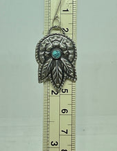 Load image into Gallery viewer, Fine Silver &amp; Turquoise Dreamcatcher Earrings
